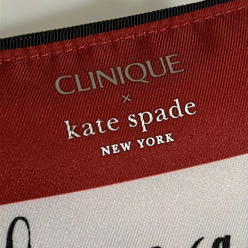 Clinique x Kate Spade Hello Gorgeous Cosmetic Bag NWT